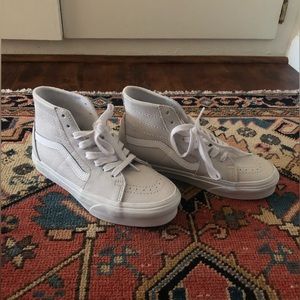 Vans Light Grey High Tops Size 7.5